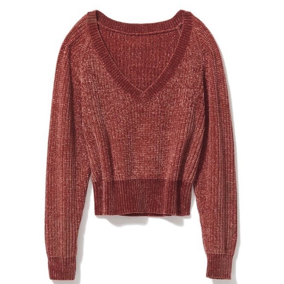 Urban Outfitters Chenille Vneck Sweater 